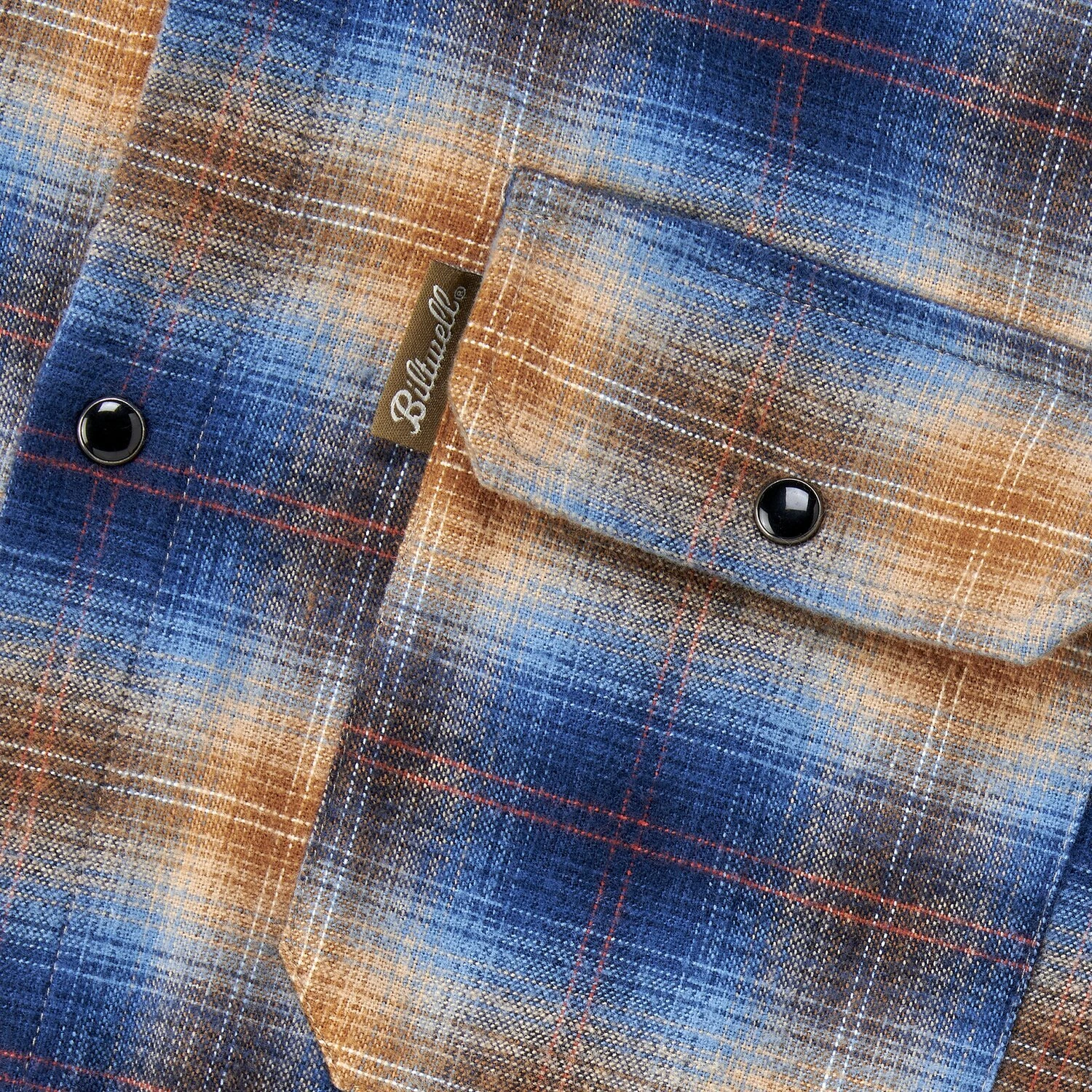 Biltwell HI Test Flannel shirt, baja Blue, 3XL