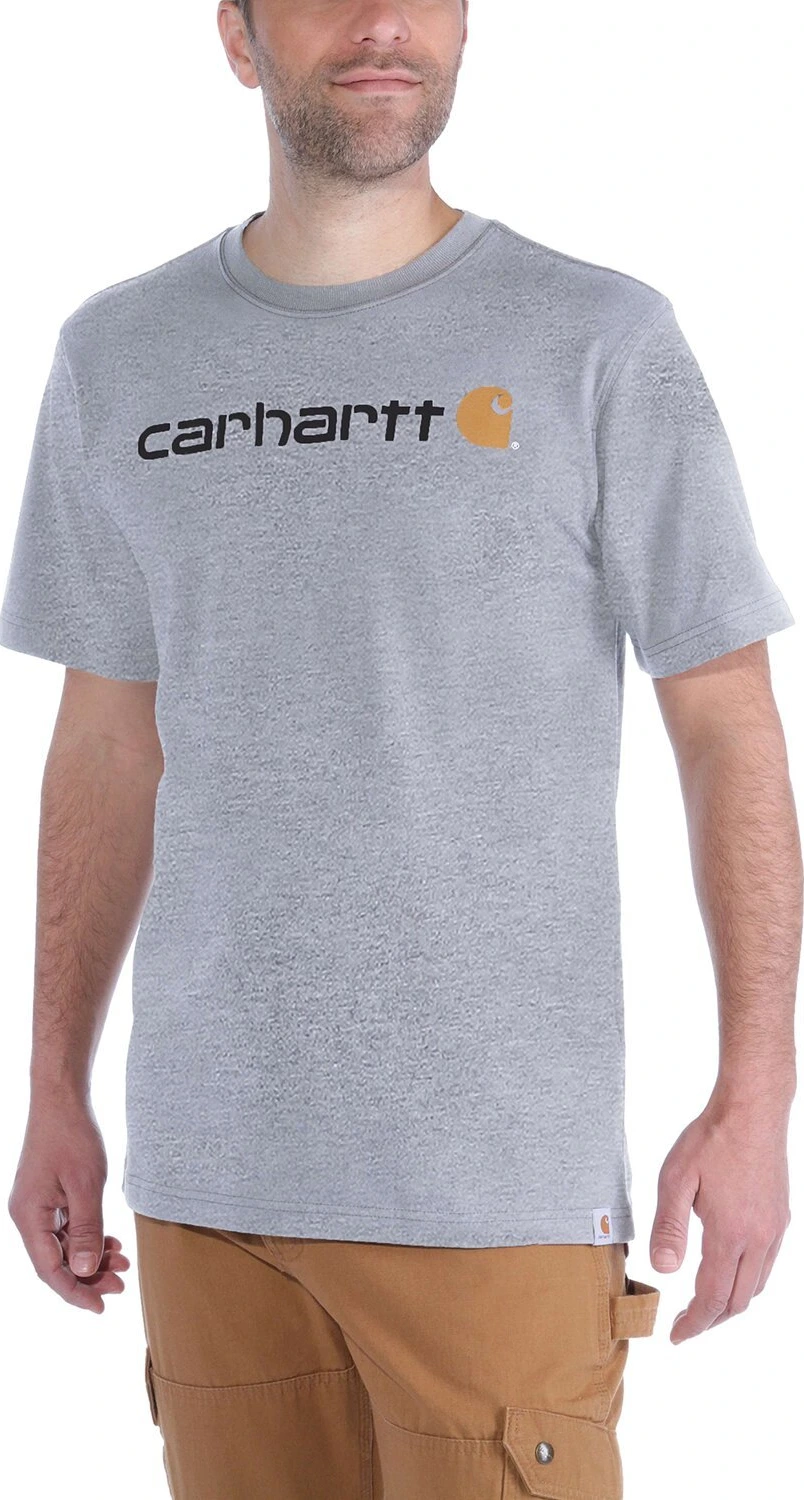 Carhartt Core Logo t-shirt, heather gray, 2XL