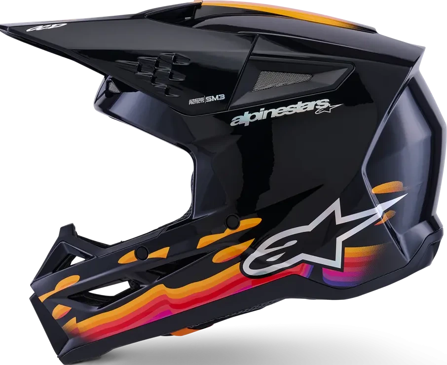 HELMET SM3 FORCE BLACK-GLOSS XS