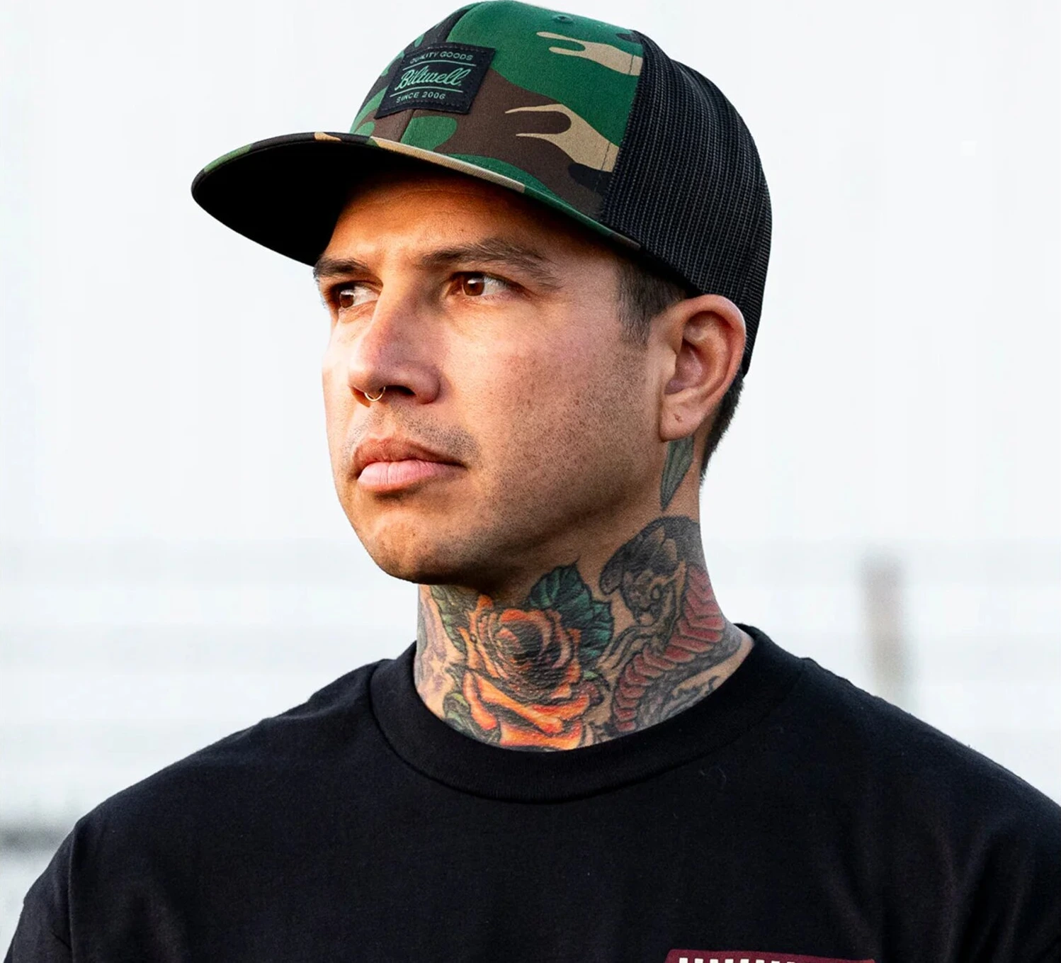 Biltwell Woodland trucker cap camo