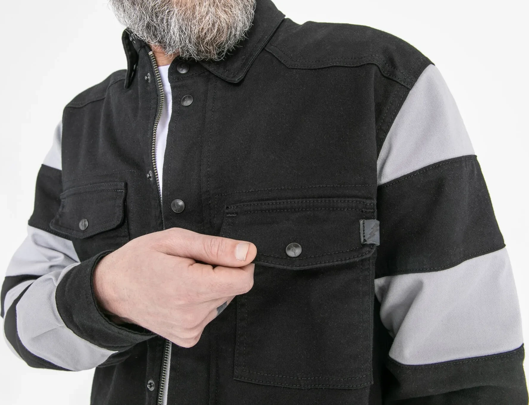 MOTOSHIRT PRISON BLACK/WHITE 5XL