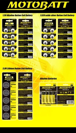 Motobatt AG4, LR626, 377 šarminė baterija 1,5 V (10 vnt.)