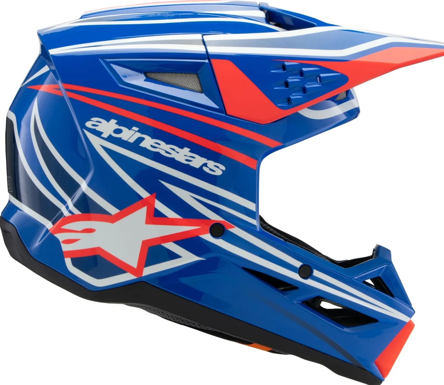 HELMET YTH SM3 WURX BLUE/RED/WT/BK YS