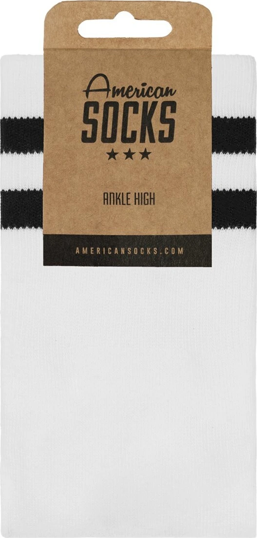 American Socks Old School Ankle High socks, White, One size fits most