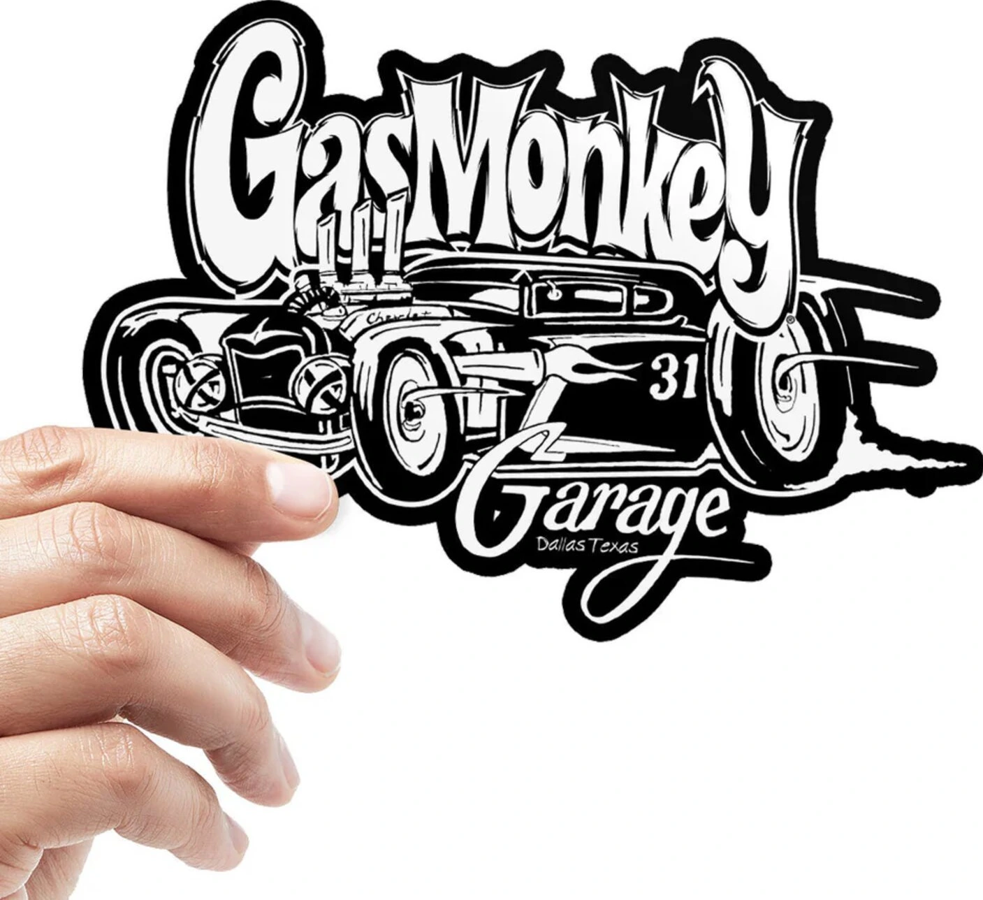 GMG White Car Sticker