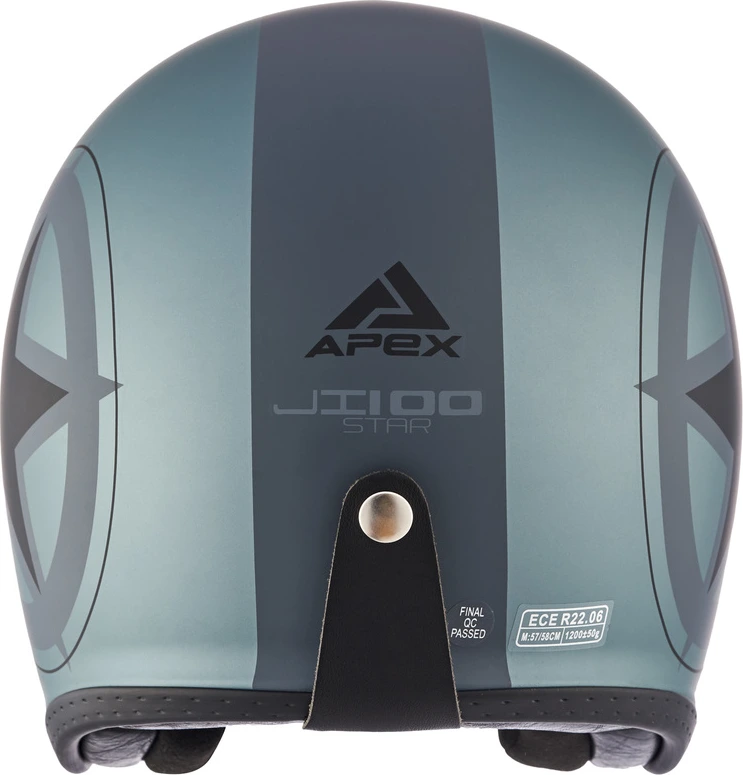 APEX Helmet JI100 Star matt black/grey S