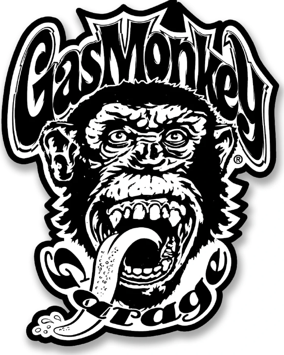 GMG Spitting Monkey Sticker