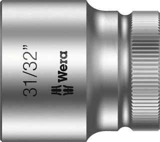 Wera Zyklop 1/2" socket - US sizes 31/32"