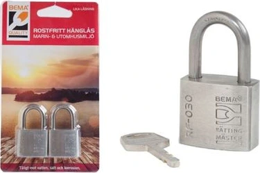 Bema RF-030 Padlock 2pcs 5mm/21mm/15mm Stainless steel