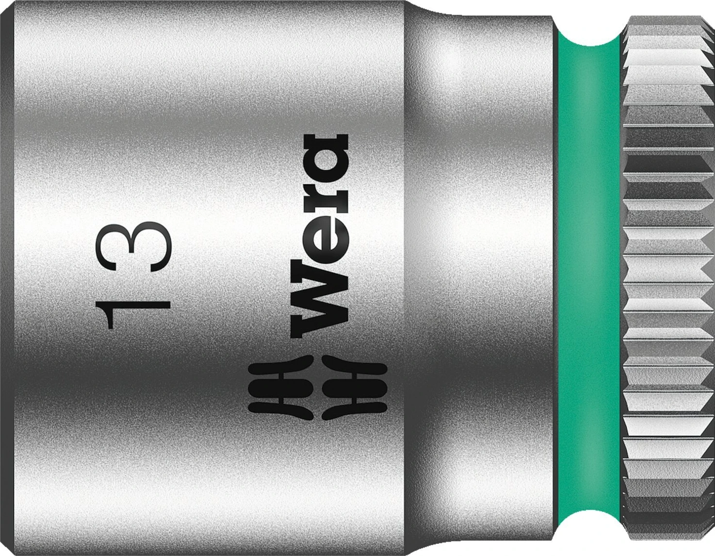 Wera Zyklop 1/4" socket - Metric 13.0, 13 mm, Chrome