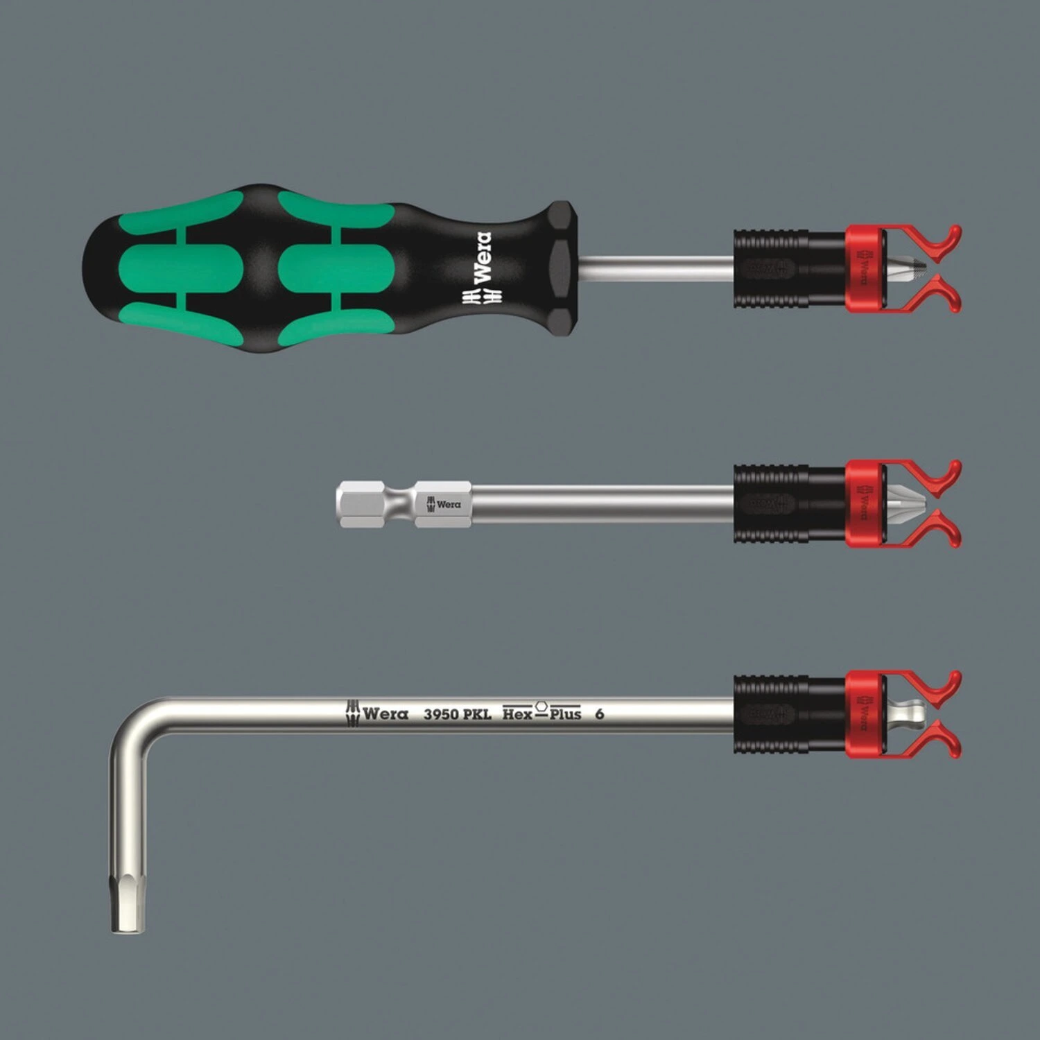 Wera Screw-Gripper tvirtinimas prie atsuktuvų ašmenų