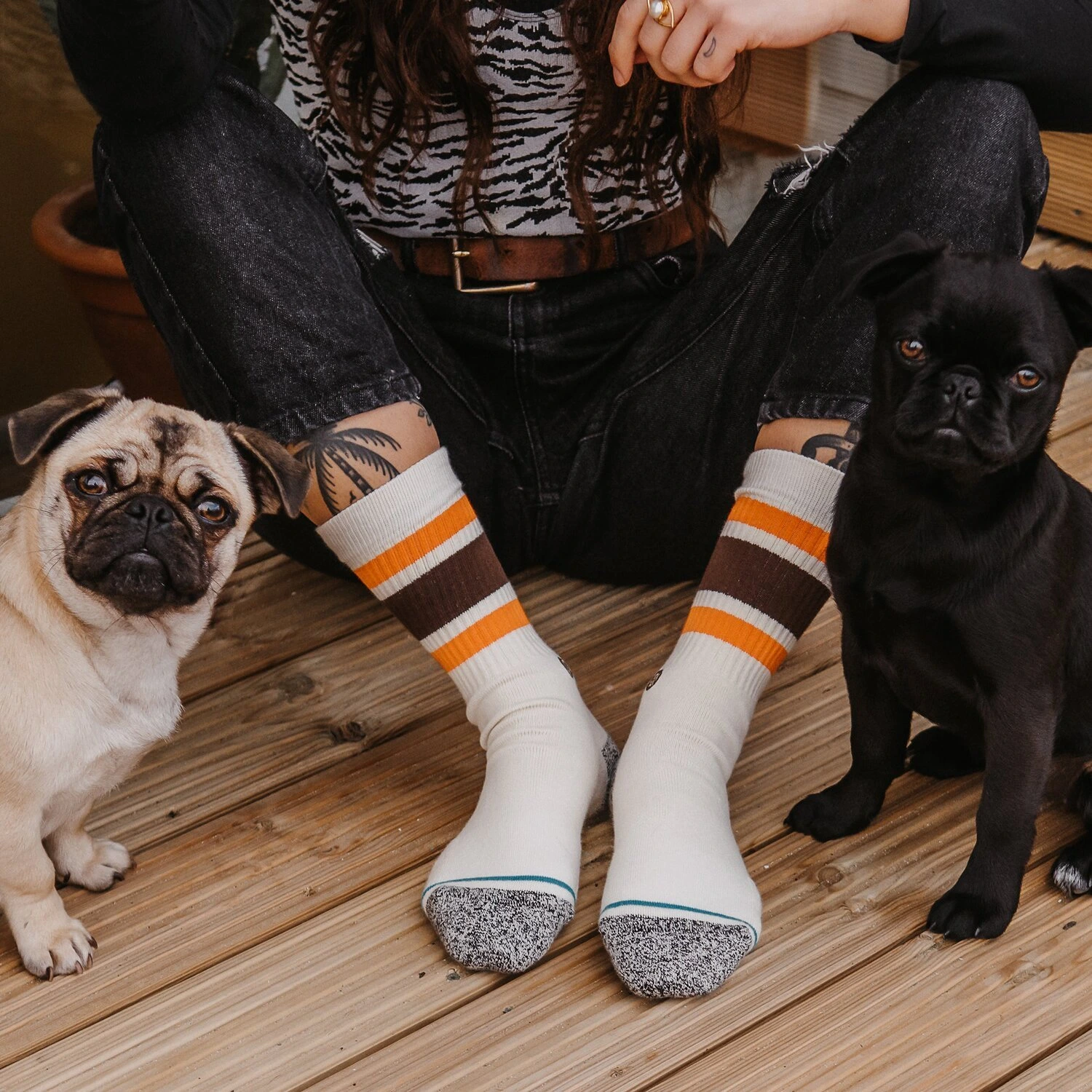 Stance Boyd Crew socks, off White, White, 38-42