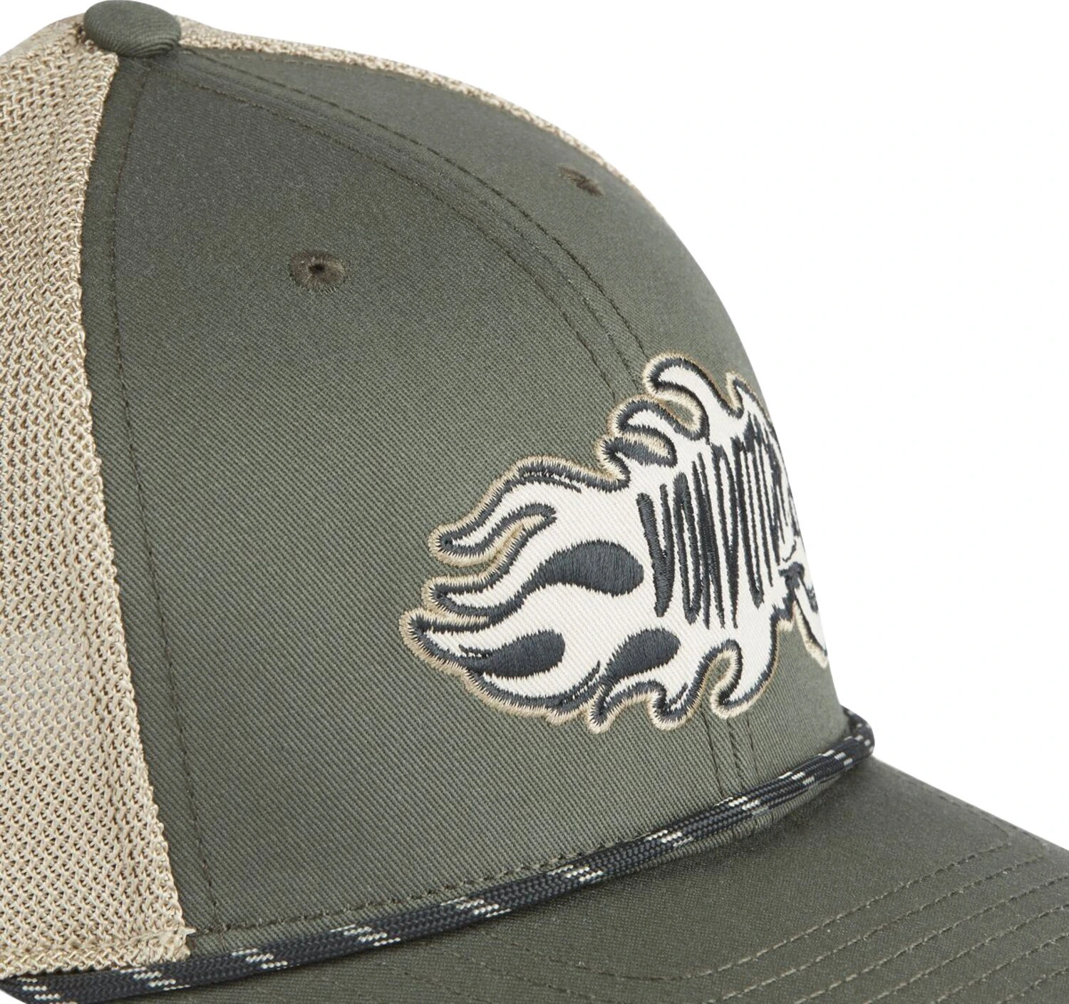Von Dutch Semi curve cap, skull Green