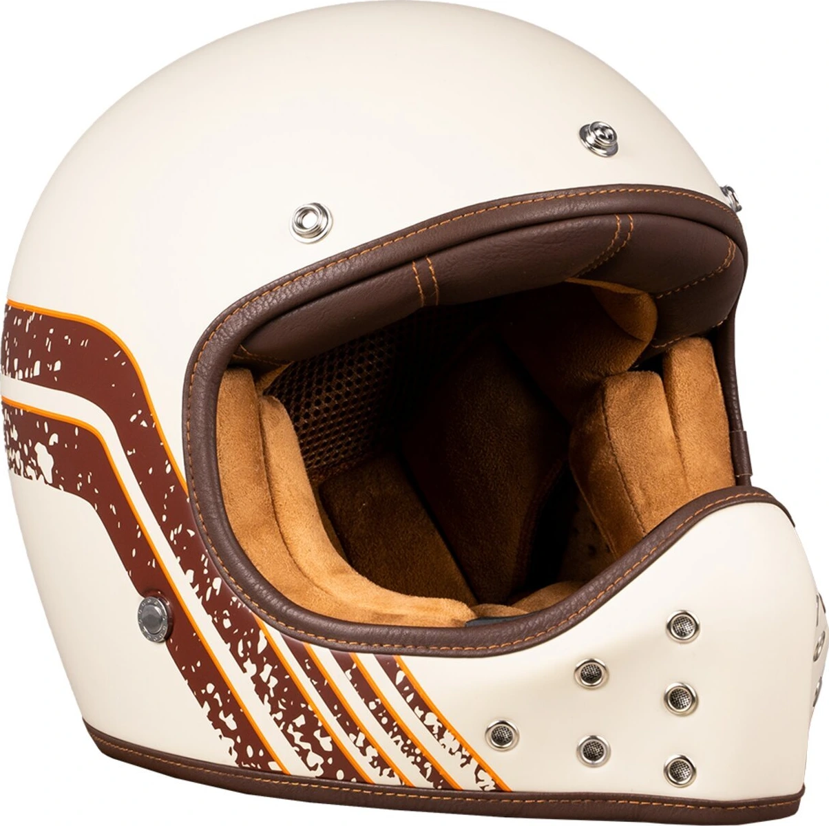 By City The Rock helmet, stripe Beige, L, Matte