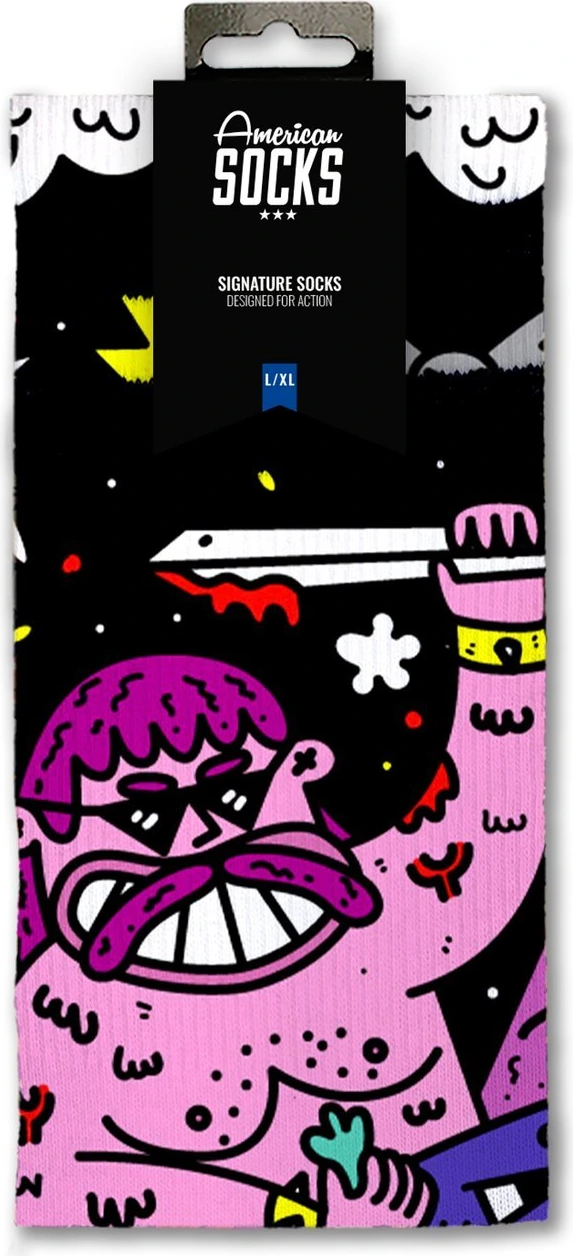 American Socks Barbarian Signature socks, Black, S/M
