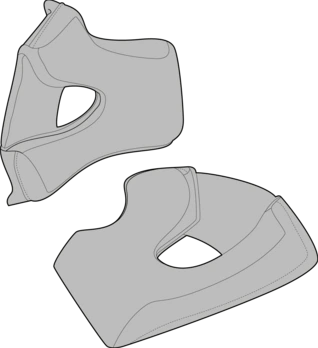 SIMPSON Venom Cheek Pads, XS