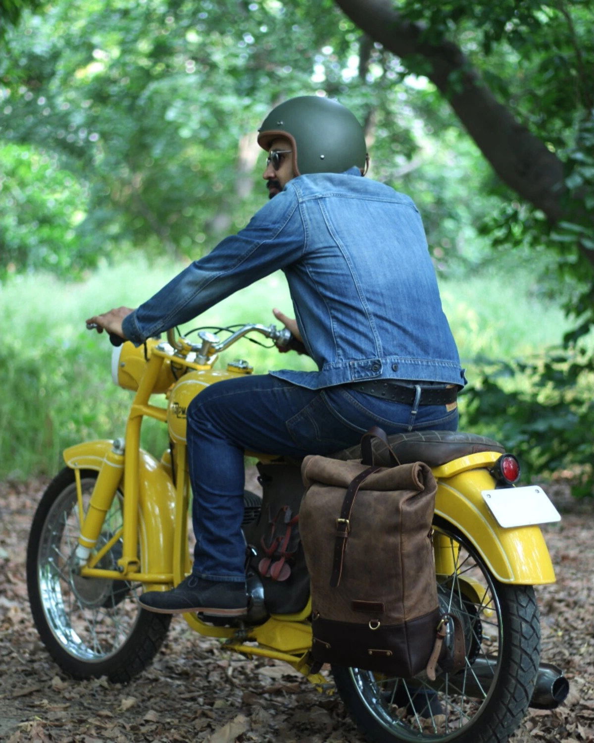 Trip Machine Backpack/Saddlebag, tobacco brown