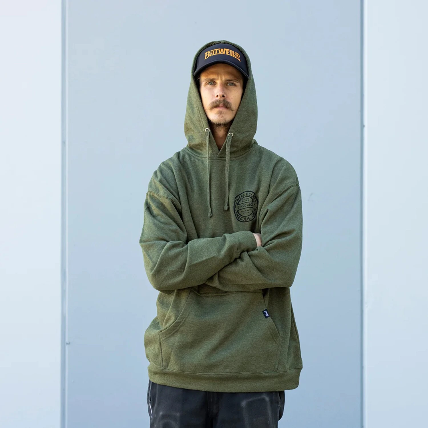 Biltwell Since 2006 hoodie, Green, S