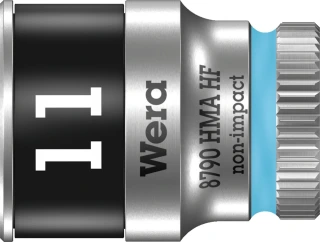 Wera Zyklop 1/4" socket with holding function - Metric 11.0