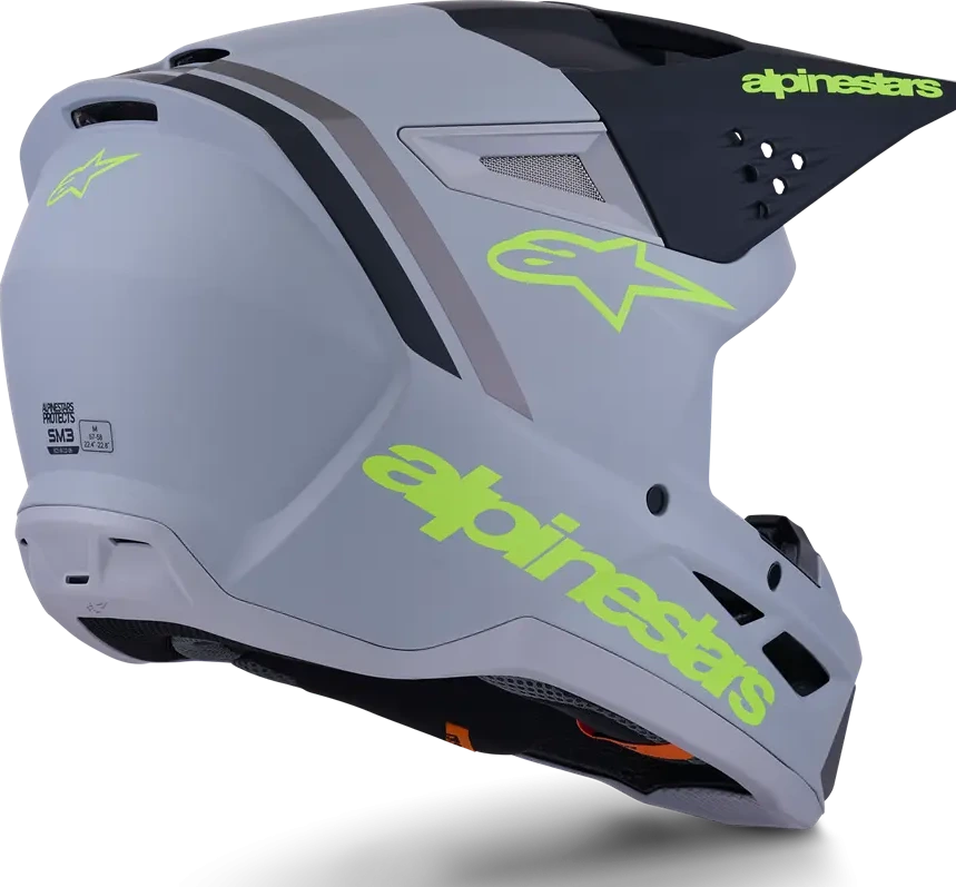 HELMET SM3 RADIUM GRAY/BLK/YL XS