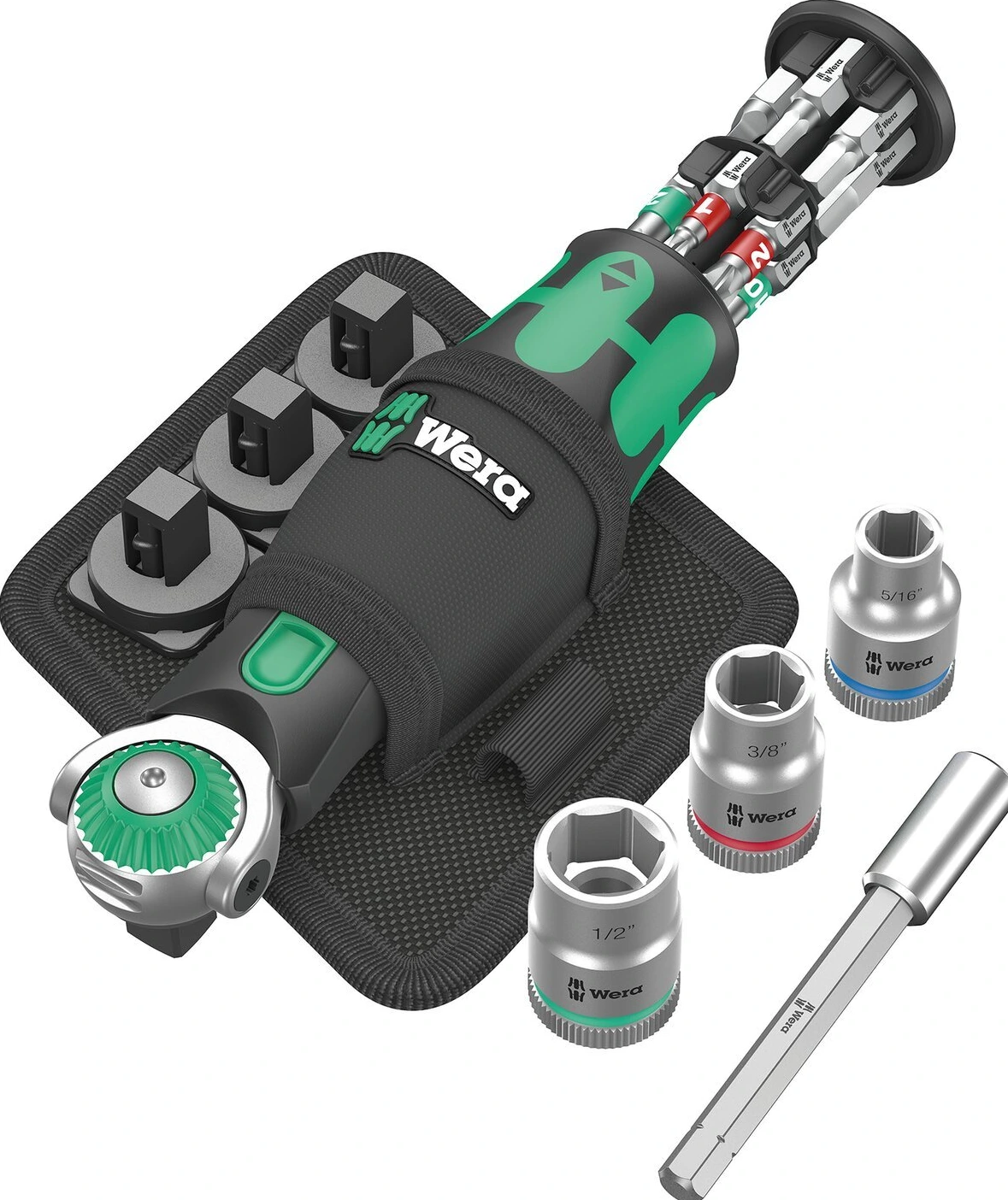 Wera, Zyklop Pocket set 2 with US sockets, Black