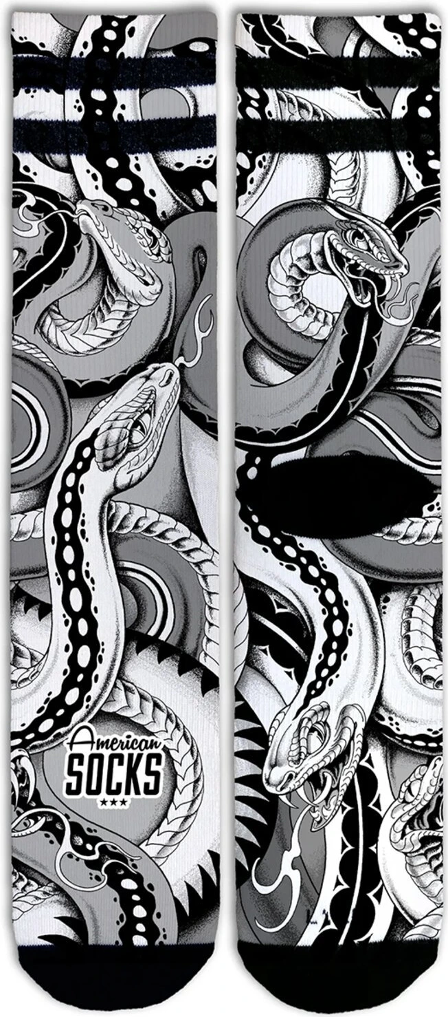 American Socks Python Signature socks, Black, S/M