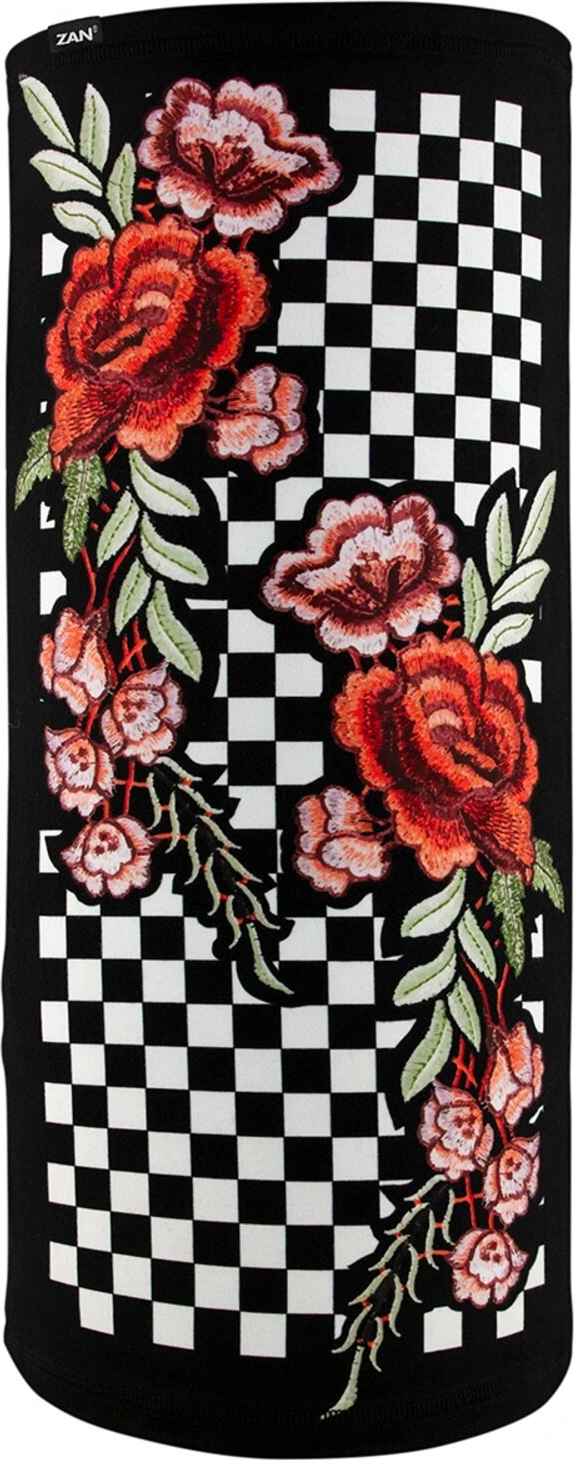 ZANheadgear Motley Tube sportflex checkered floral, Multi-color, One size fits most