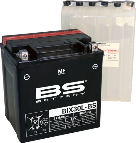 BS Battery BIX30L-BS MF (cp) Bezapkopes