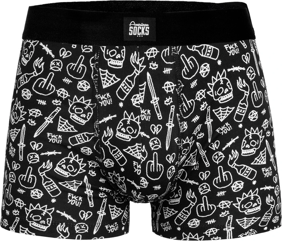 American Socks No Direction underwear, Black, S