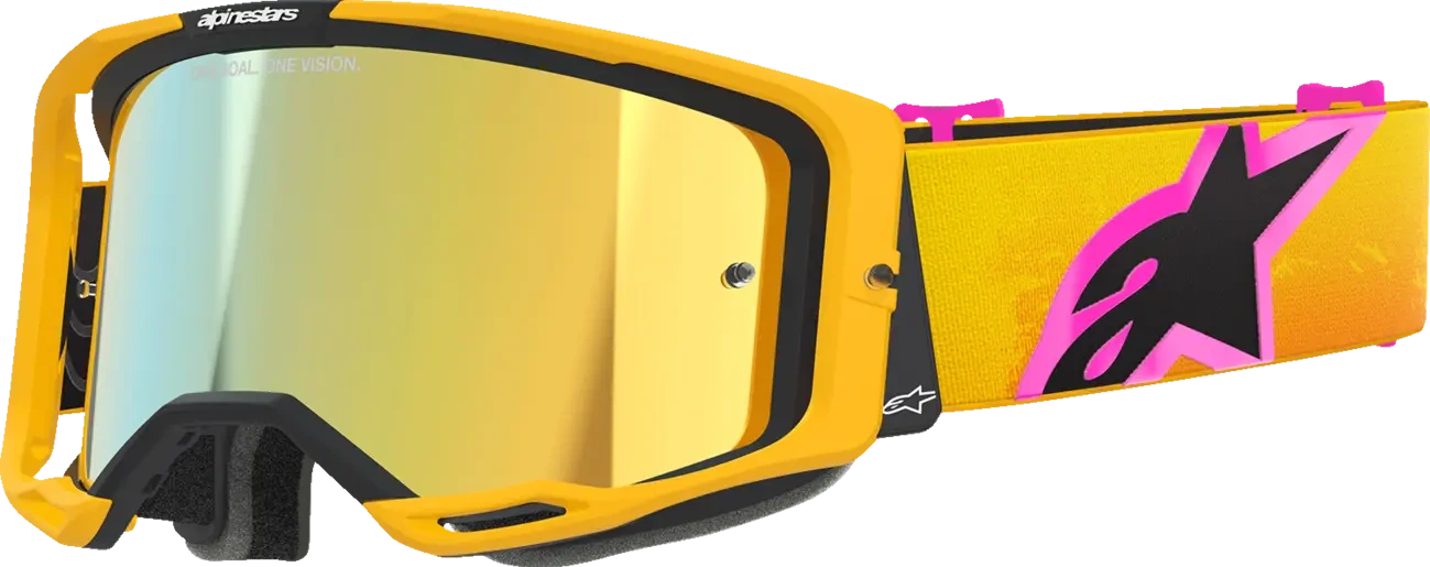 GOGGLE VISION 8 CORP ORG/YLW/PINK MIRROR-GOLD