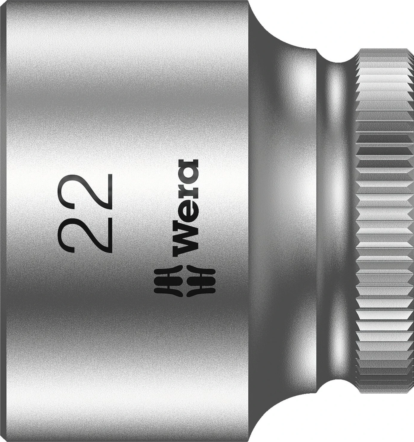 Wera Zyklop 3/8" socket - Metric 22.0, 22 mm, Chrome