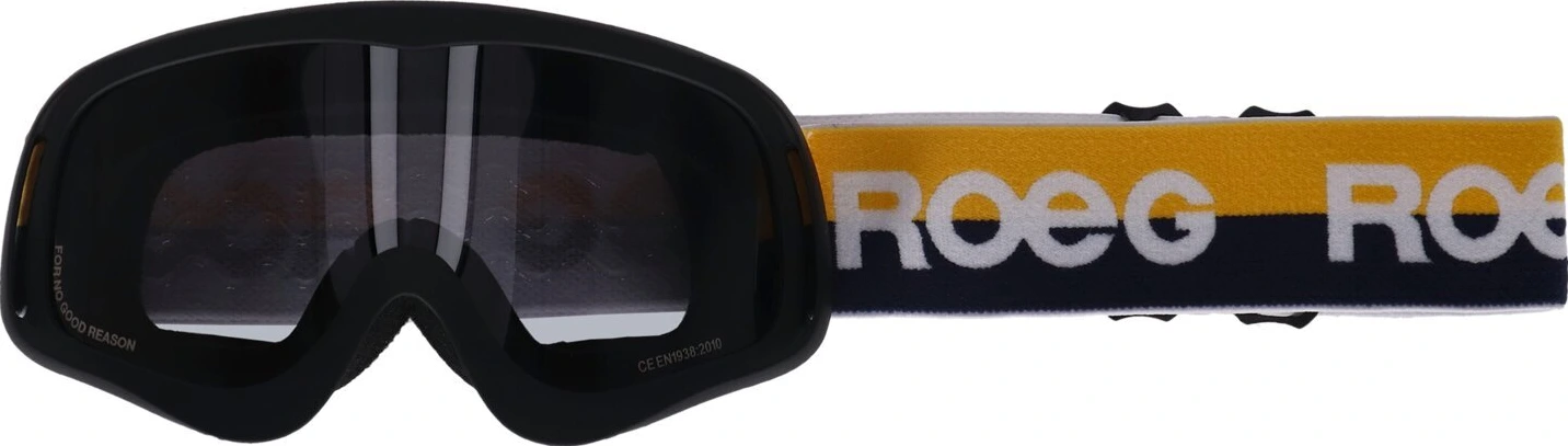 Roeg Peruna Yellow Stripe goggle black and yellow/blue strap