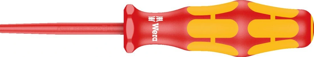 Wera screwdriver VDE Insulated for Slotted screws, Red, 100 mm