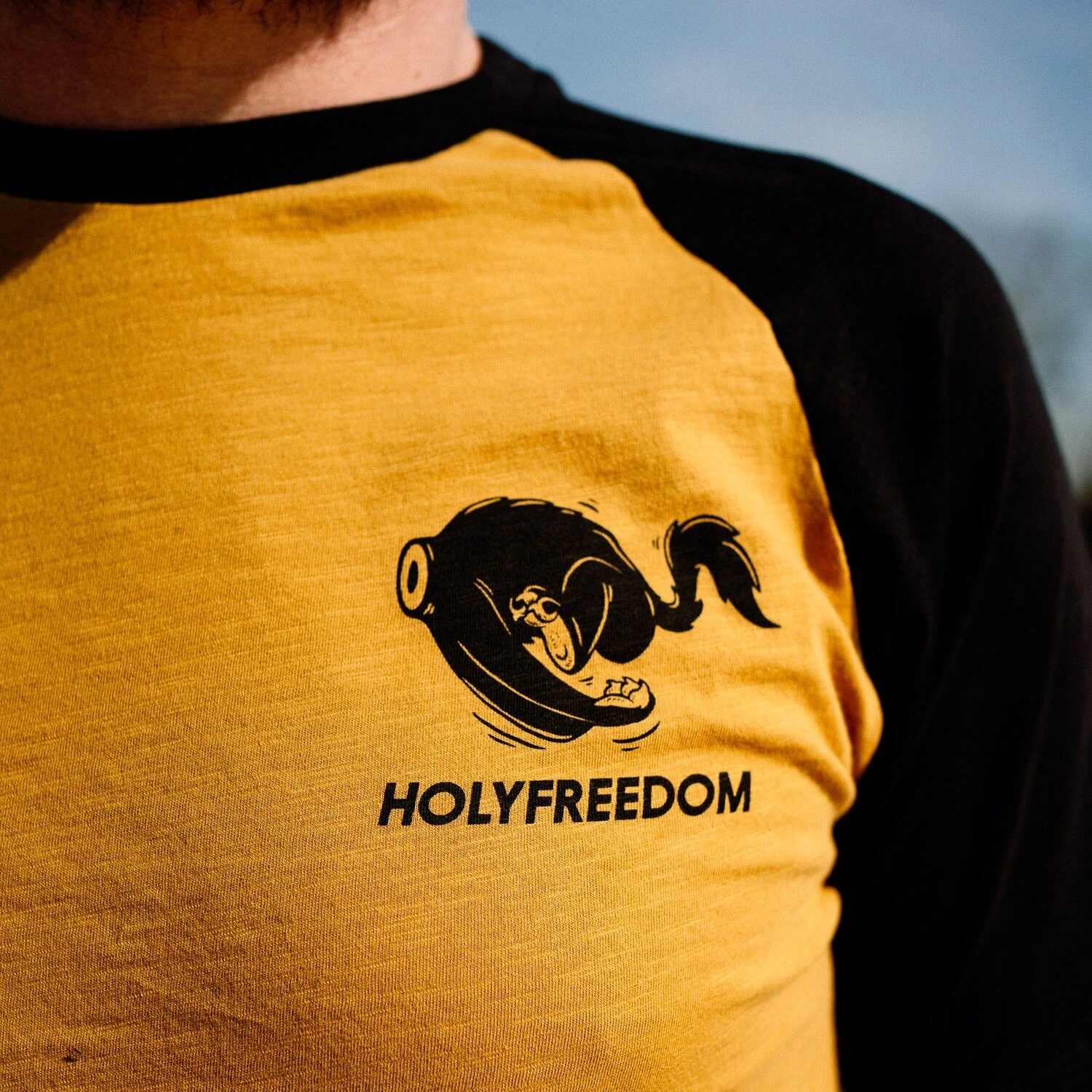 Holy Freedom Shoeles Joe t-shirt, Yellow, M