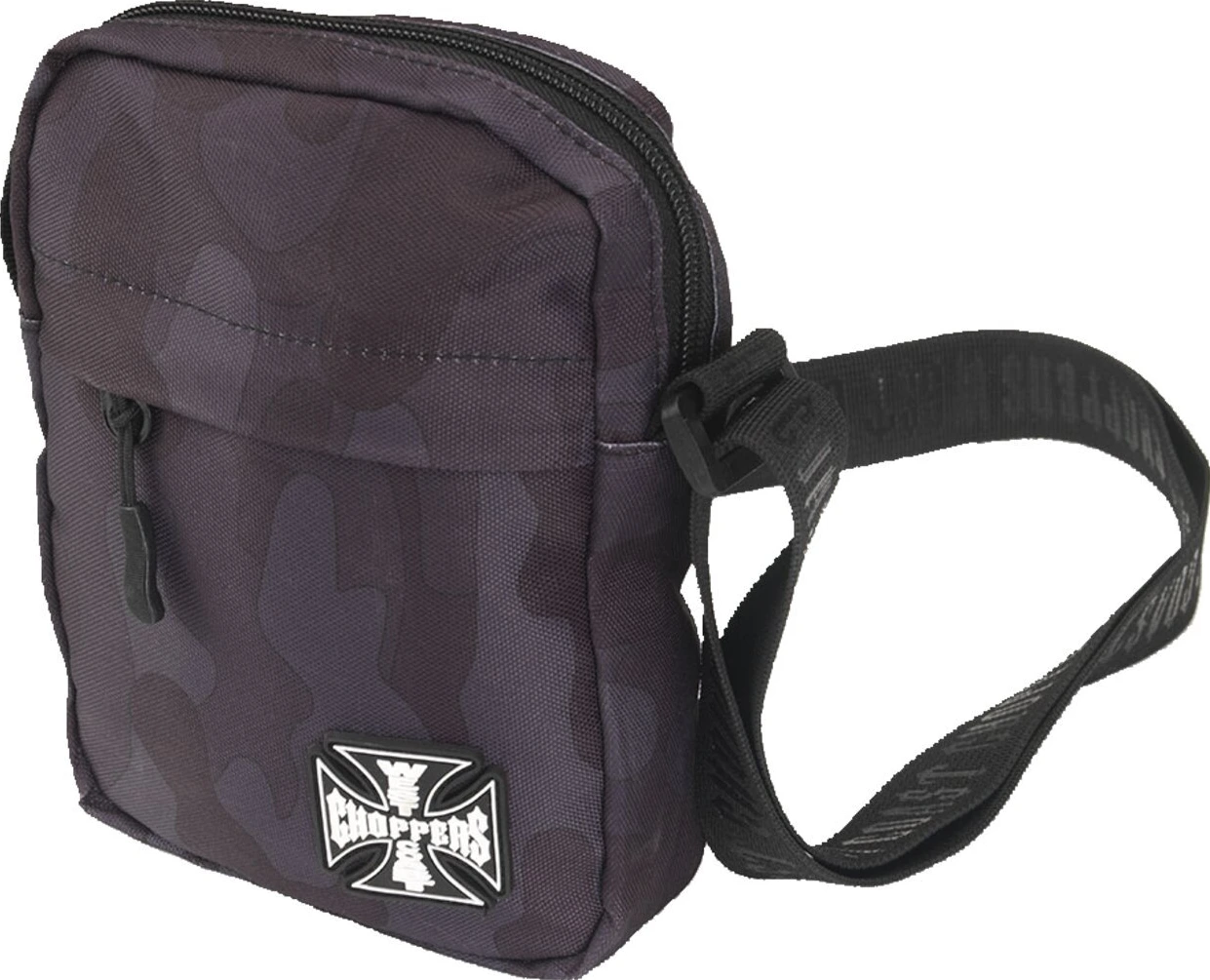 WCC Cross body travel bag grey camo, Gray