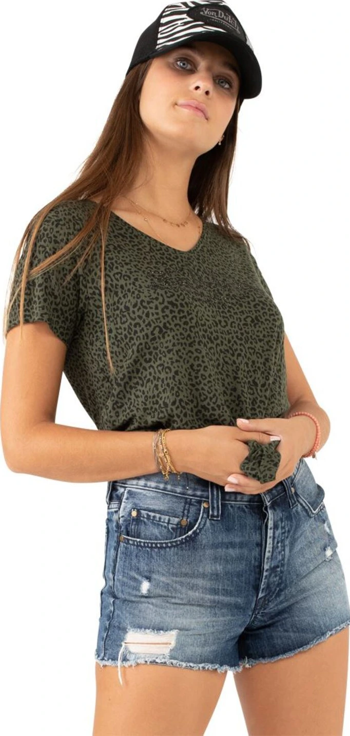 Von Dutch Fluide female t-shirt green, XS