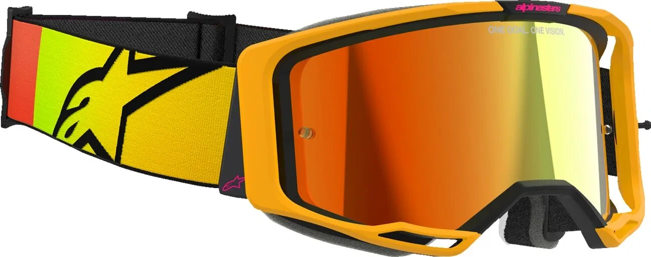 GOGGLE VISION 8 CORP YLW/PINK MIRROR-RED