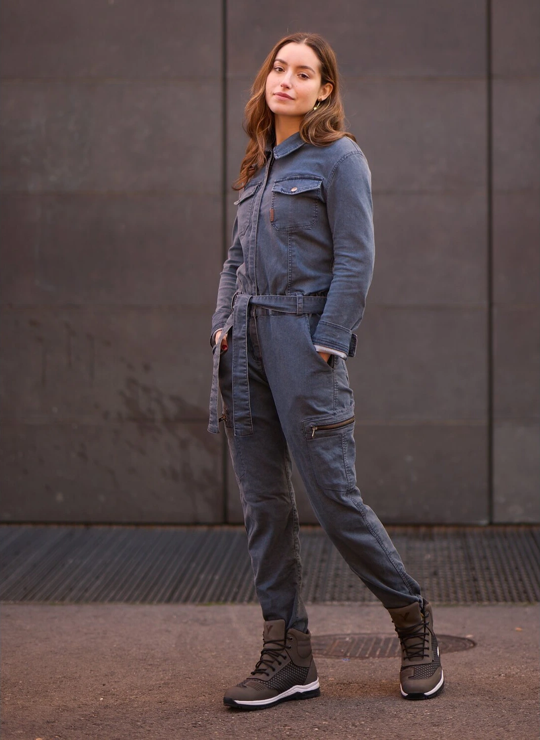 By City Black Hawk ladies overall, denim, M
