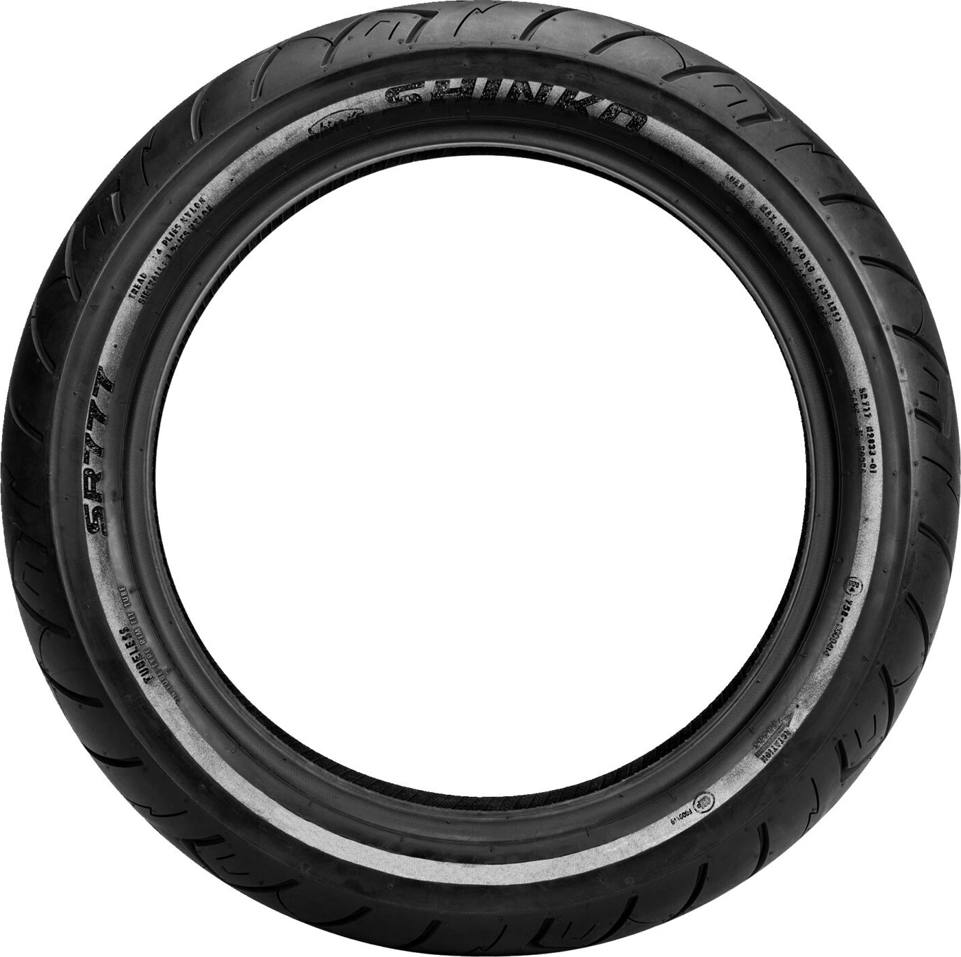 Shinko 777 front tire 100/90-19 (61H) RT Reflector
