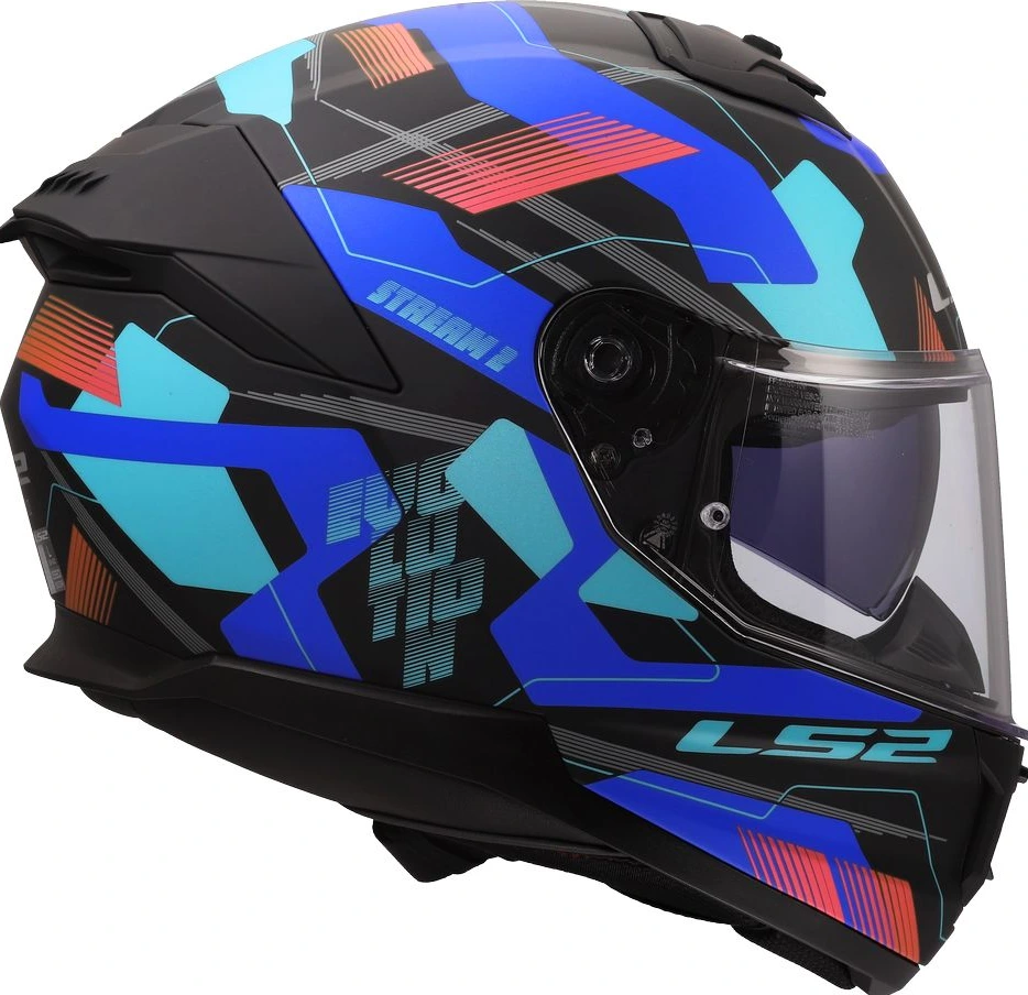 LS2 FF808 STREAM II MIKA Helmet - 2XL, Black Blue