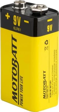 Motobatt 9v щелочная батарея (1 шт.)