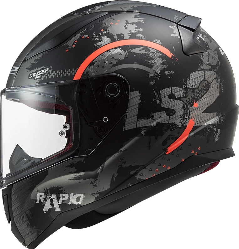 LS2 FF353 RAPID CIRCLE helmet - Matt Titanium Fluor Orange, 3XL