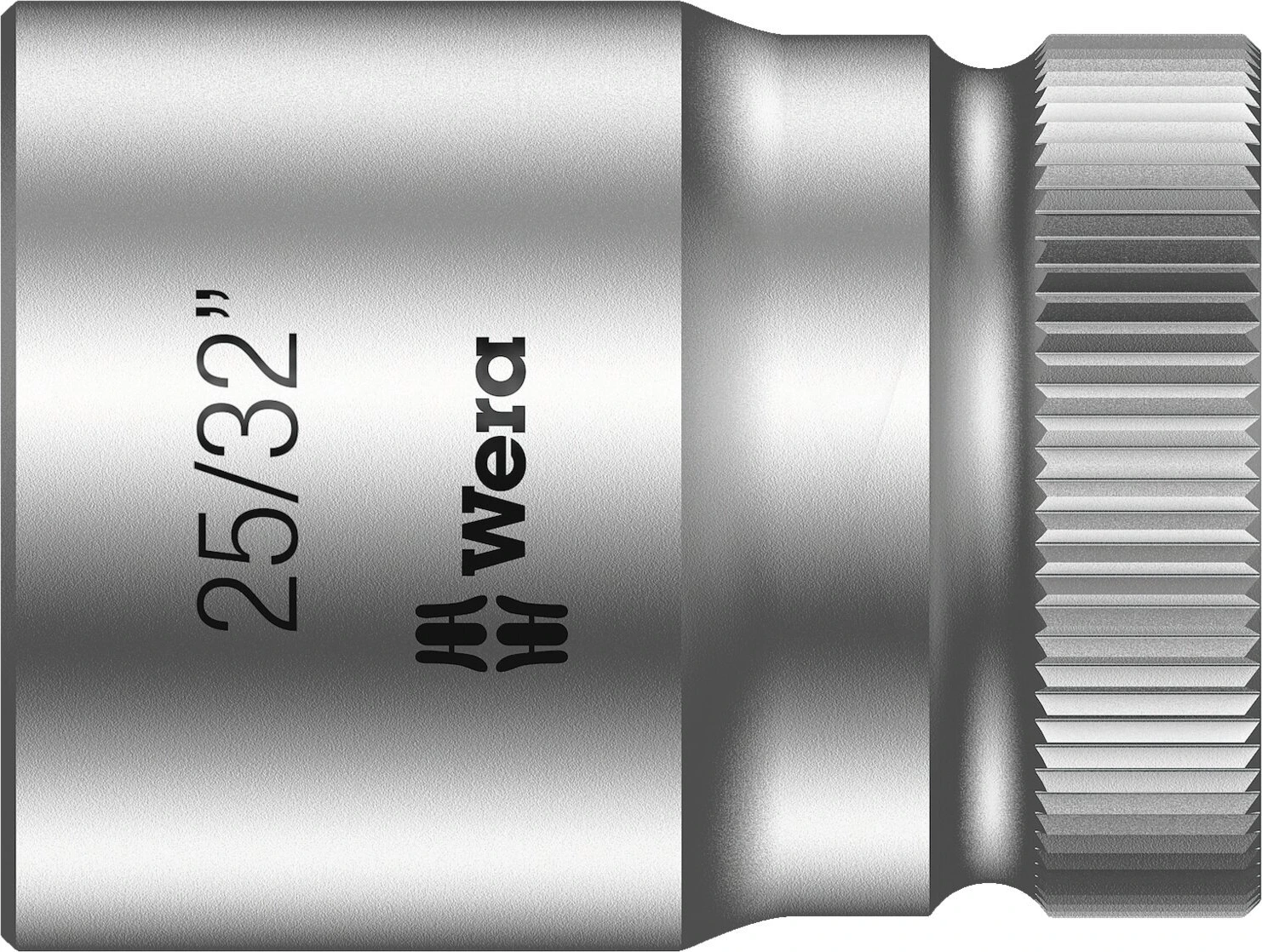 Wera Zyklop 1/2" socket - US sizes 25/32", 37 mm, Chrome
