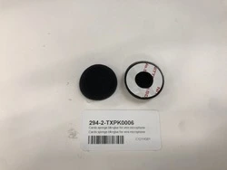 Cardo sponge blk+glue for wire microphone