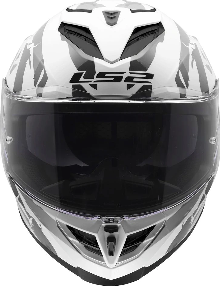 LS2 FF818 STORM III KAOS Helmet - L, White Grey
