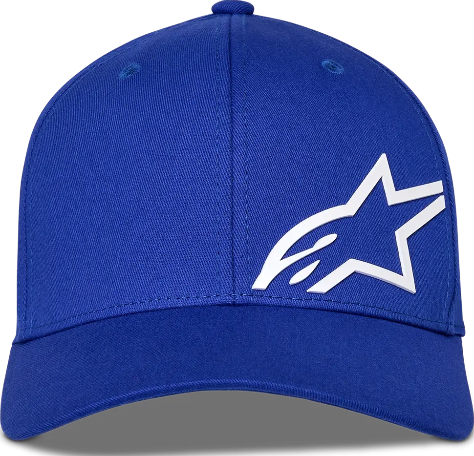 HAT CRV BILL CORP SHIFT MULTI BLUE S/M
