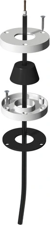 Shakespeare ACC108 Thru Deck Gland for RG-58 and RG-213