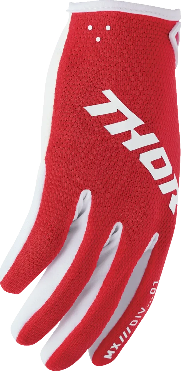 GLOVES YTH RIDEMODE STATIC RED XS