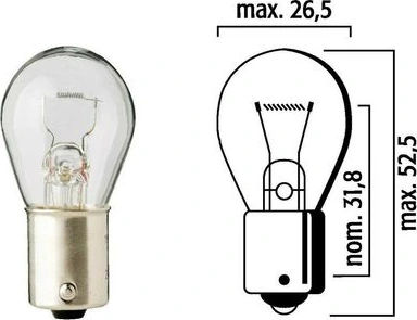 Flösser Bulb P21W 12V 21W BA15s