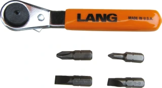 Lang Tools, mini reketinis veržliaraktis su antgaliais. Offset